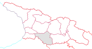 Carte de localisation de la Samtskhe-Djavakheti