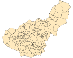 Carte des communes de la province de Grenade