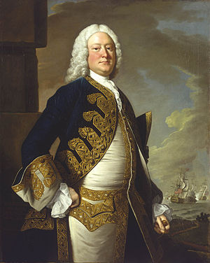Portrait de John Byng par Thomas Hudson, 1749