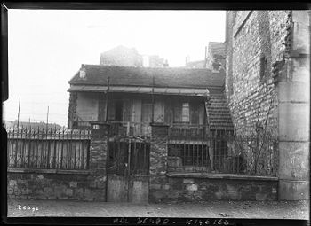 Une maison de la rue de Richemont prolongée en 1913