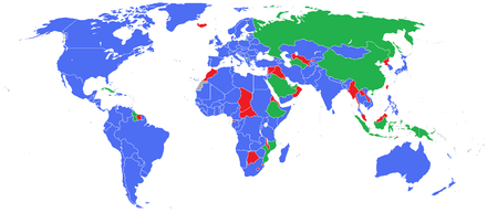 Carte des membres de l'OIM