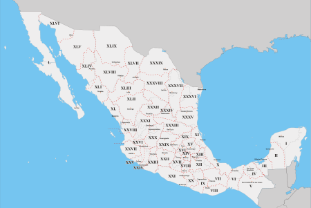 División territorial Segundo Imperio Mexicano.svg
