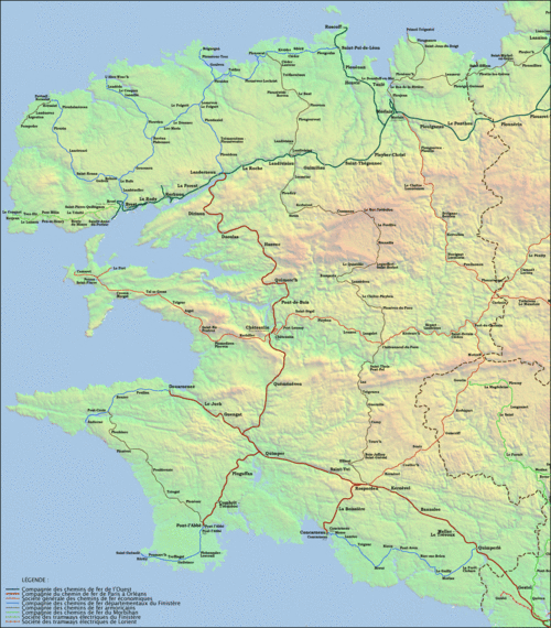 Le réseau finistérien à son apogée