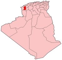 Carte d'Algérie (Wilaya de Sidi-Bel-Abbès)