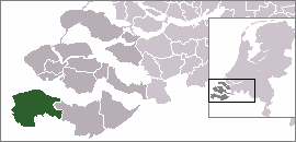 Localisation de la commune de Sluis
