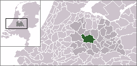 Localisation de la commune de Utrecht