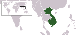 Carte de localisation de l'Indochine française