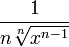 \frac{1}{n\sqrt[n]{x^{n-1}}} \,\!