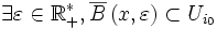 \exists\varepsilon\in\mathbb{R}_{+}^{*},\overline{B}\left(x,\varepsilon\right)\subset U_{i_{0}}